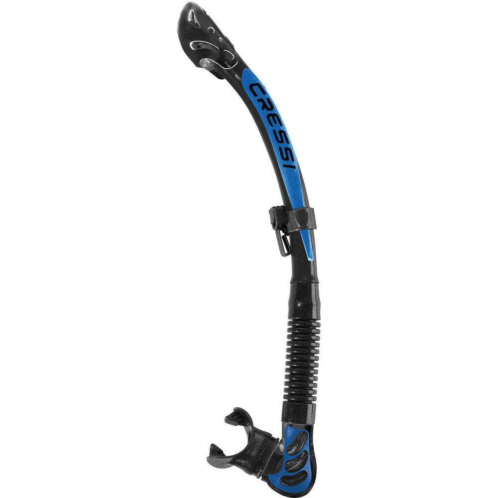 cressi tubo respirador snorkel ultra dry con válvula anti entrada de agua